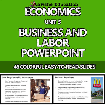 Preview of Economics Business and Labor PowerPoint Class Discussion