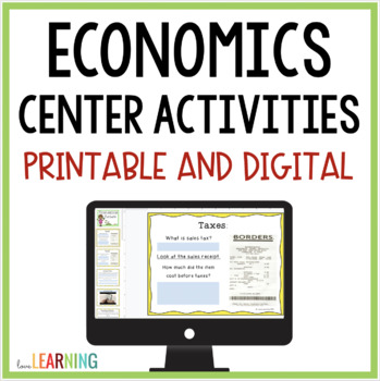 Preview of Economics Centers with Google Slides™ - Teaching Personal Finance