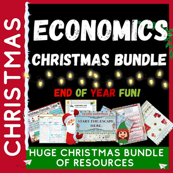 Preview of Economics Christmas End of Year Bundle