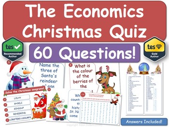 Preview of Economics Christmas Quiz!