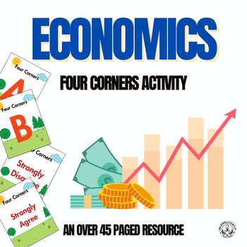 Preview of Economics Course Four Corners Activity: Grades 5-12