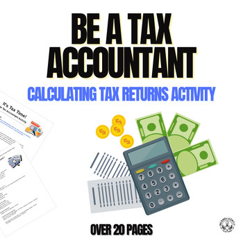 Preview of Economics Course Tax Accountant Activity - Grades 9-12