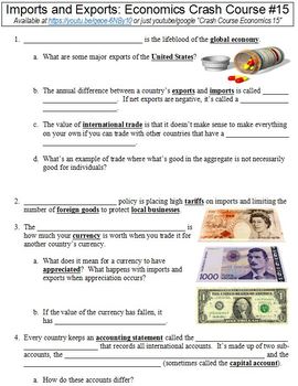 economics worksheet money answer key