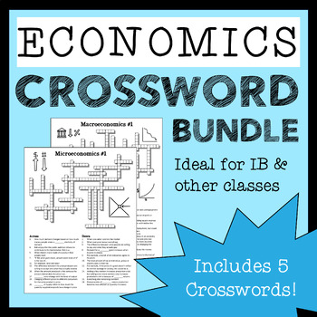 Preview of Economics Crossword Bundle for High School Economics