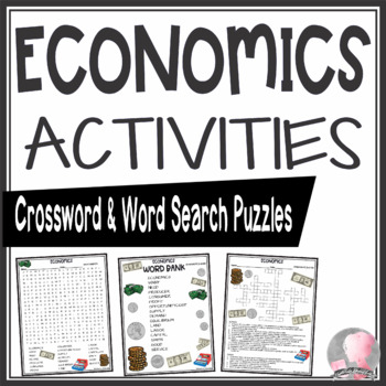 Preview of Economics Activities Crossword Puzzle and Word Search