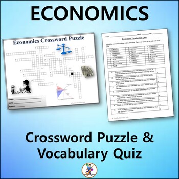 Preview of Economics Crossword & Vocabulary Quiz