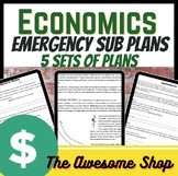Economics Emergency Sub Plan Pack for High School  Busines