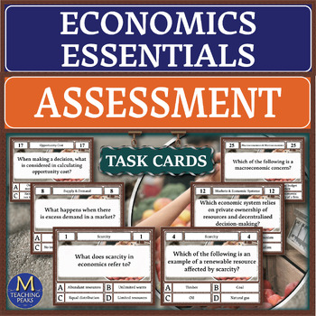 Preview of Economics Essentials: Assessment Task Cards