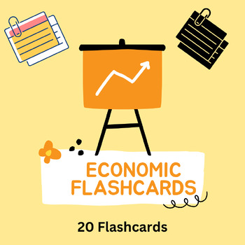 Preview of Economics Flashcards, 20 Ready-to-Use Flashcards, Study Materials