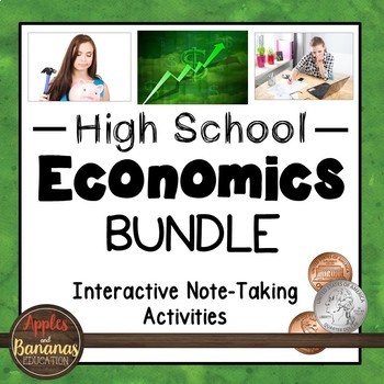 Preview of Economics Interactive Note-taking Activities Bundle