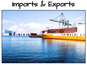 Preview of Economics - Imports and Exports Common Core Lesson