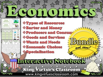 Preview of Economics: Interactive Notebook BUNDLE - Goods Services Producers Consumers etc.
