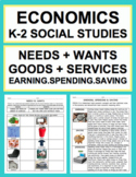 Economics K-2 Unit: Needs, Wants, Goods, Services, Spendin