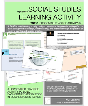 Preview of Economics Learning Activity: ECONOMICS 02 (Canadian Curriculums)