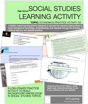 Preview of Economics Learning Activity: ECONOMICS 05 (Canadian Curriculums)