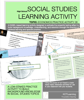 Preview of Economics Learning Activity: ECONOMICS 08 (Canadian Curriculum)