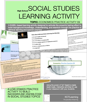 Preview of Economics Learning Activity: ECONOMICS 09 (Canadian Curriculum)