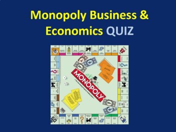 Preview of Economics Lessons and Quiz from the Game of Monopoly