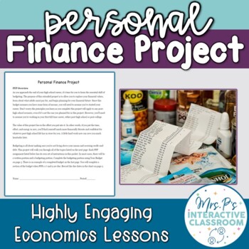 Personal Finance Project Mrs. P's Interactive Classroom