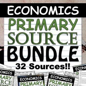 Preview of Economics Primary Source MEGA BUNDLE - Distance Learning - Regular & AP