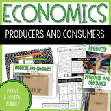 2nd & 3rd Grade Economics - Producers & Consumers Lessons 