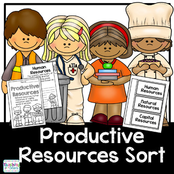 Preview of Economics| Productive Resources Sort and flip book