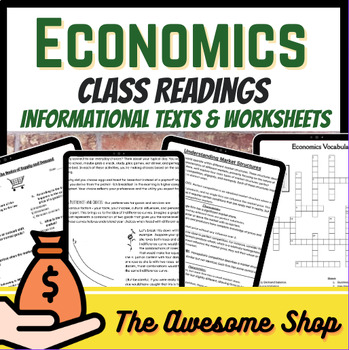 Preview of Economics Reading Packets for High School With Worksheets Economic Concepts