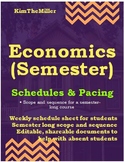 Economics-Schedule and Pacing