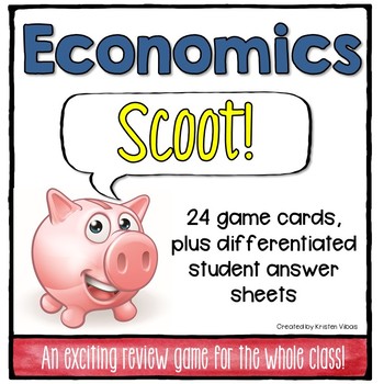 Preview of Economics SCOOT Game | Task Cards