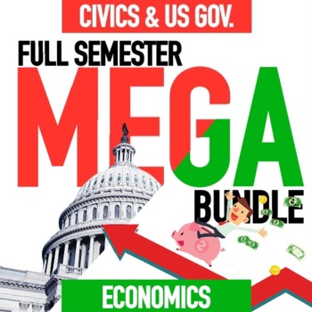 Preview of Economics Semester and Civics Semester Mega Bundle GOOGLE DRIVE