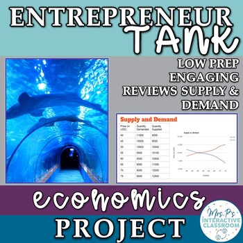 Preview of Economics Entrepreneur Tank Project - Supply & Demand Unit (Distance Learning!)