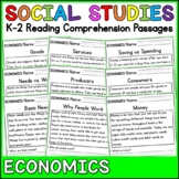 Economics Social Studies Reading Comprehension Passages K-2