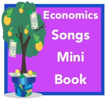 Preview of Economics Songs Mini Book