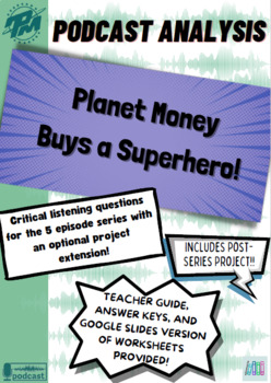 Preview of Economics & Superheroes! | 5 Episode Podcast Series | Guided Listening & Project