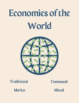 Preview of Economics Systems Traditional Market Command Mixed Worksheet Packet w/Answer Key