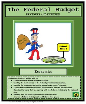 Preview of Economics - THE FEDERAL BUDGET - NATIONAL DEBT - Economic Lesson