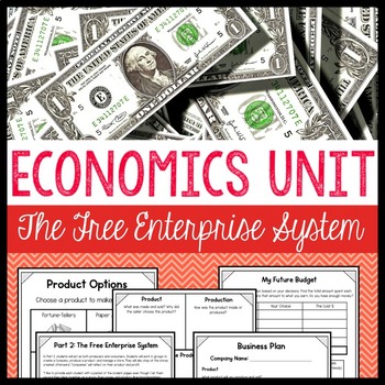 Preview of Economics Unit | 3rd Grade Social Studies | Budget | Business | Entrepreneurs