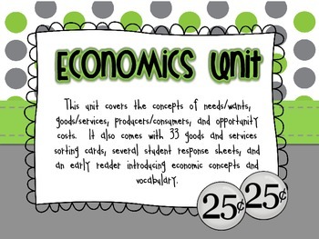Preview of Economics Unit
