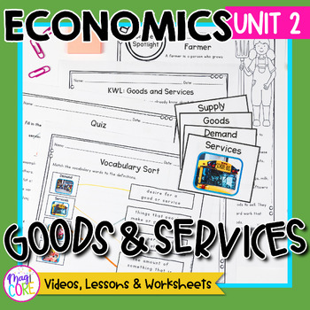 Preview of Economics Unit 2: Goods and Services Social Studies Lessons