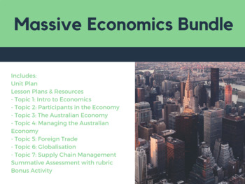 Preview of Economics Unit Bundle - Aligned to the Australian Curriculum