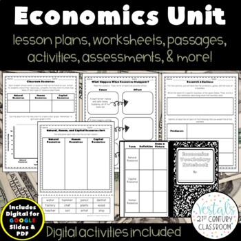 Preview of Economics Unit: Elementary {Digital & PDF Included}