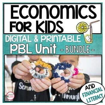 Preview of Economics Unit | Financial Literacy | Project Based Learning Economics Bundle
