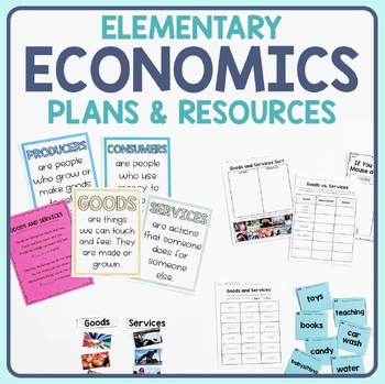 Preview of Elementary Economics Unit - Wants & Needs, Goods & Services, Saving & Spending