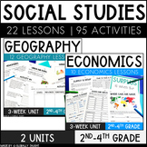 Economics Unit and Geography Unit Bundle - Social Studies 