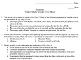 Economics Video Study Guide: Toy Story