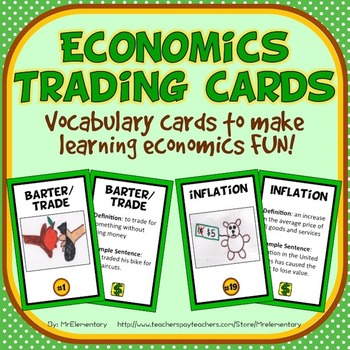 Preview of Economics Vocabulary Cards