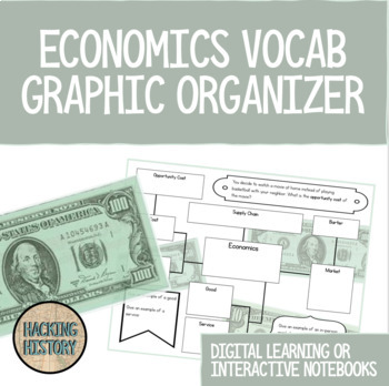 Preview of Economics Vocabulary Graphic Organizer Worksheet