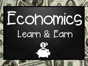 Preview of Economics Vocabulary PowerPoint Presentation and Printables