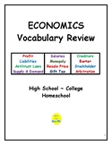 Economics Vocabulary Review for High School/College