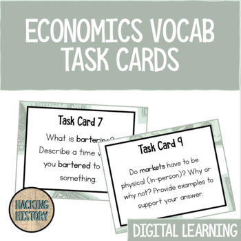 Preview of Economics Vocabulary Task Cards